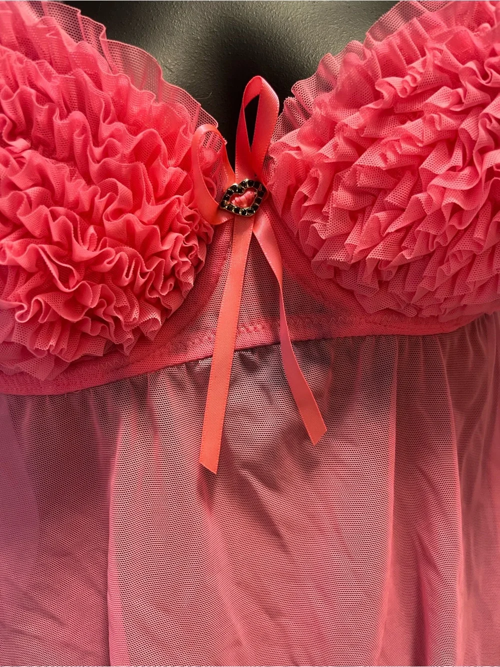 La Senza Ruffled Lingerie Chemise - Picture 2 of 5